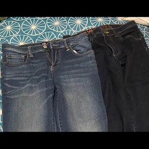 Two pair Boy’s jeans 16 slim - like new (Gap & UP)